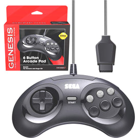 6 Button Arcade Pad Controller [Retro-Bit] (Sega Genesis / Sega CD)