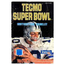 Tecmo Super Bowl [Manual] (Super Nintendo / SNES)
