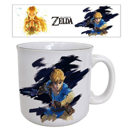 Tasse en céramique Zelda Breath of the Wild Link & Zelda 20 oz