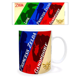 Tasse en céramique Zelda silhouettes 11 oz