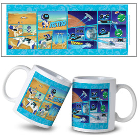 Tasse en céramique Astro Bot bande dessinée 11 oz