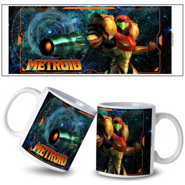 Tasse en céramique Samus dans l'espace 11 oz