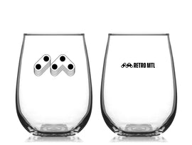 Wine Glass [Retro MTL Logo] 15 oz