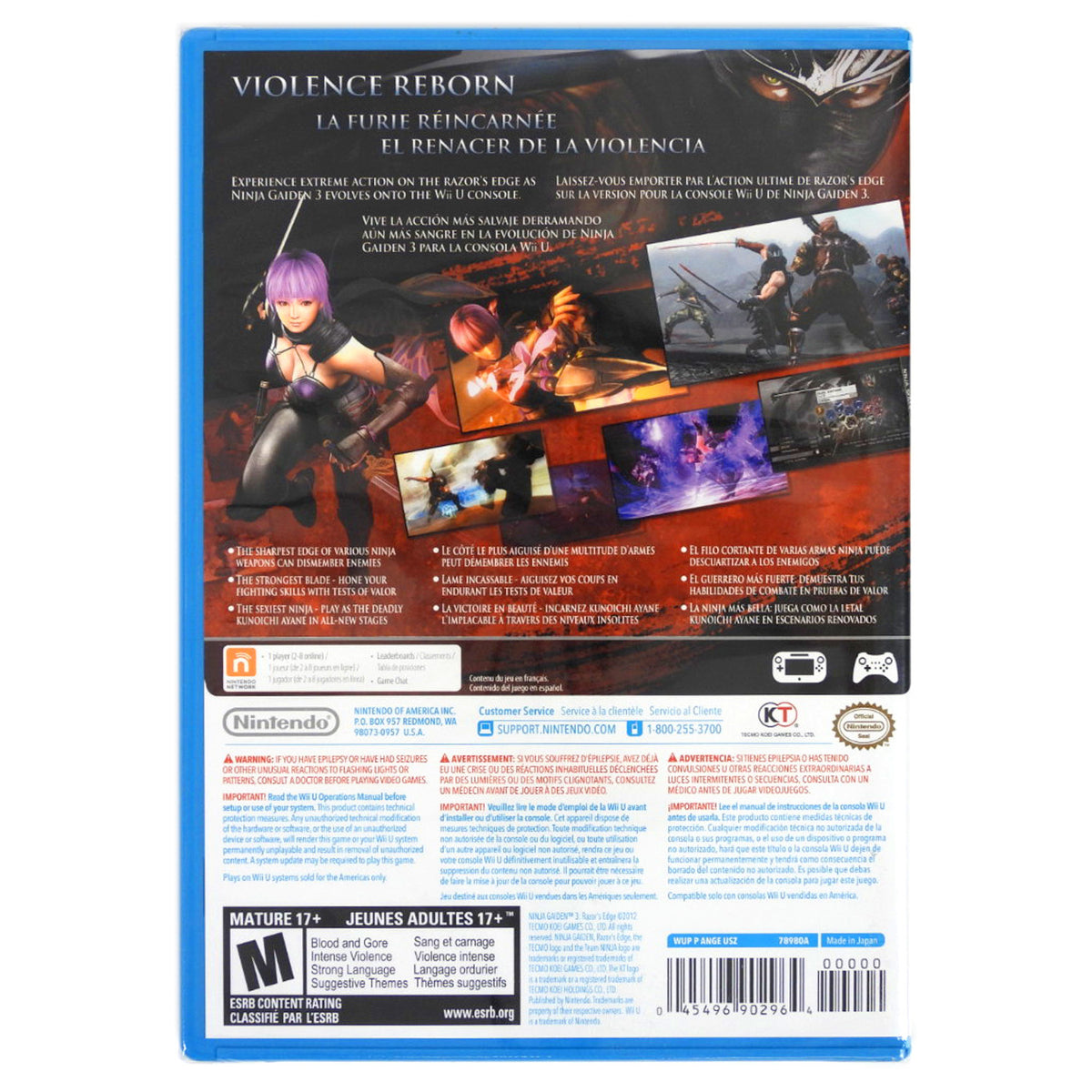Nintendo Razor's Edge Ninja Gaiden 3: Razor's Edge (Nintendo Wii U) – Retro MTL