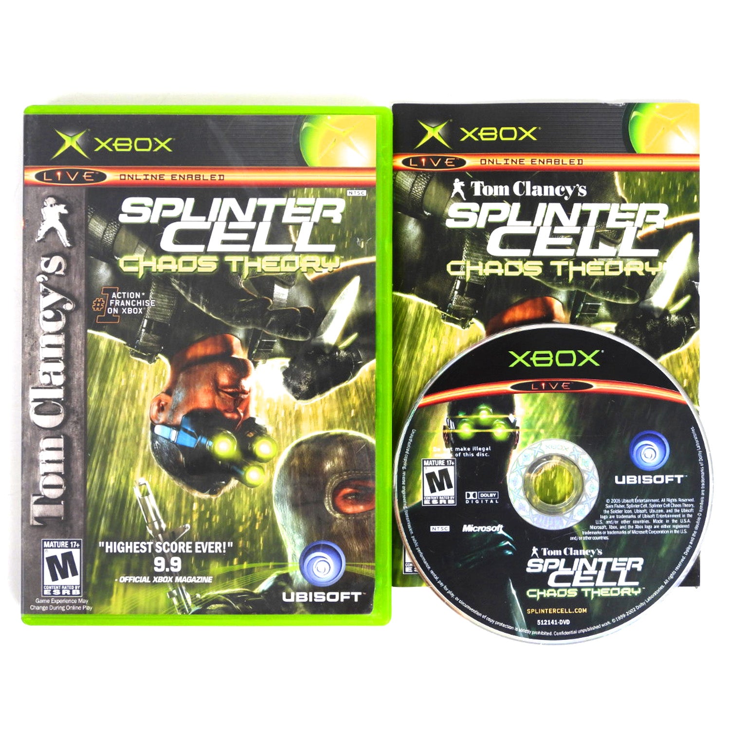 Jeu XBOX Splinter Cell Conviction complet en boîte version PAL (n Jeu XBOX Splinter Cell Conviction complet en boîte version PAL (n