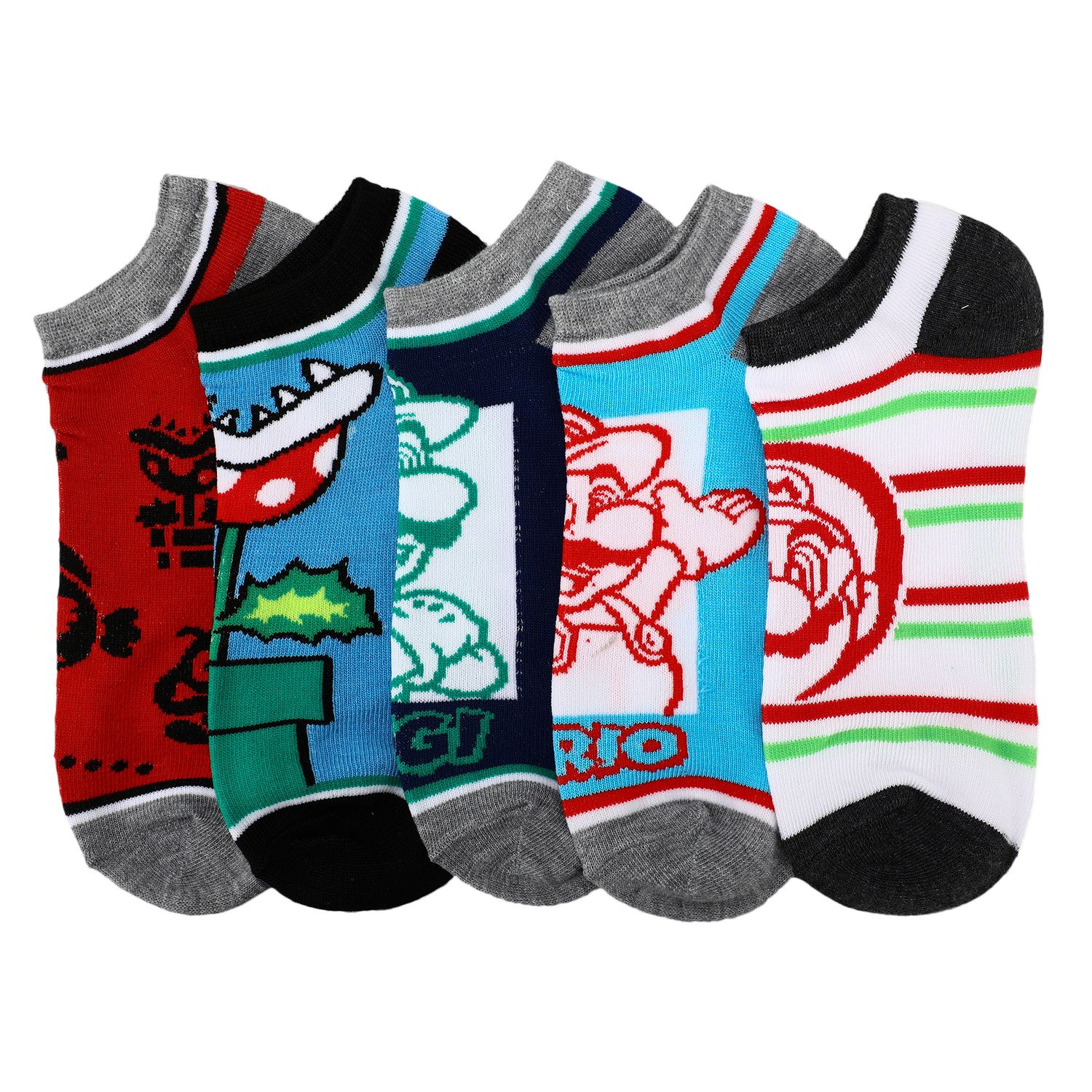Ensemble de 5 Paires de Bas courts Super Mario pour femmes – Retro MTL