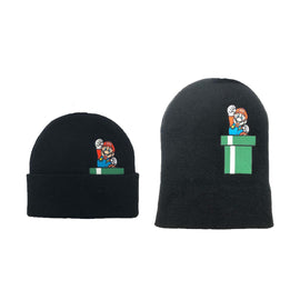 Super Mario Bros Fist In Air Peek-A-Boo Beanie