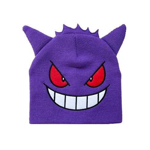Tuque visage Gengar avec oreilles