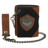 Legend Of Zelda Hylian Shield Trifold Chain Wallet