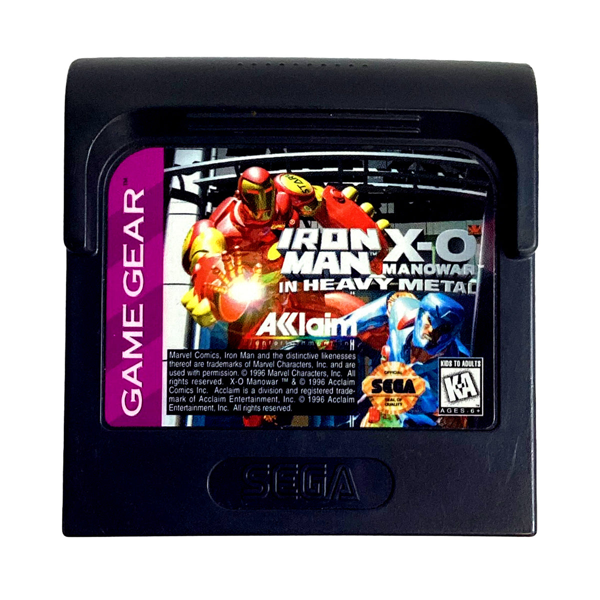 Iron Man X-O Manowar in Heavy Metal (Sega Game Gear)