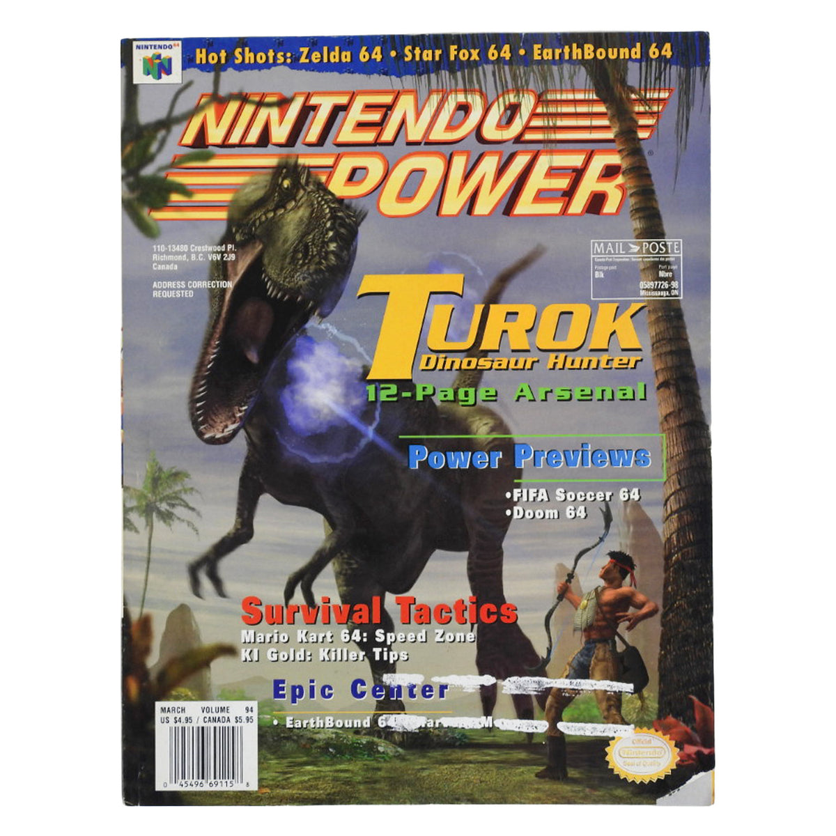 Turok [Volume 94] [Nintendo Power] (Magazines)