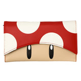 Super Mario Red Mushroom Trifold Wallet