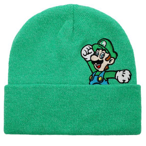 Tuque Luigi Coucou en acrylique vert chamoiré