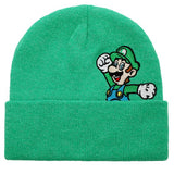 Tuque Luigi Coucou en acrylique vert chamoiré