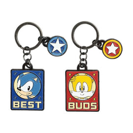 Porte-clés SEGA Sonic et Tails en métal