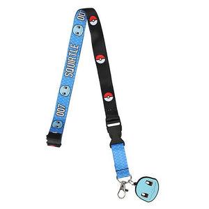 Pokemon Squirtle Lanyard with Rubber Charm