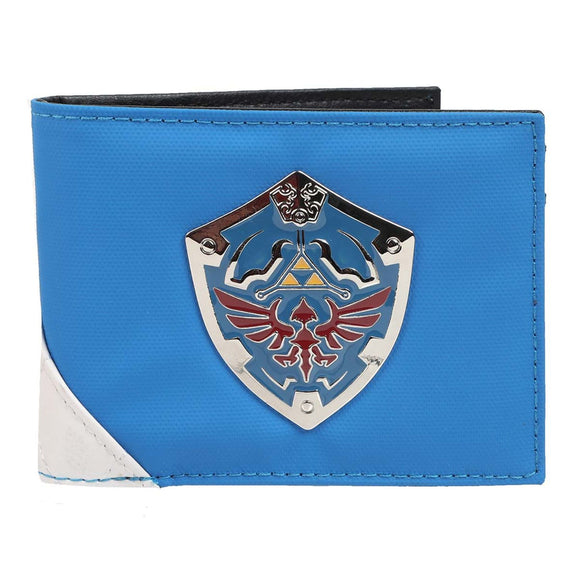 Blue Legend Of Zelda Hylian Shield Bifold Wallet