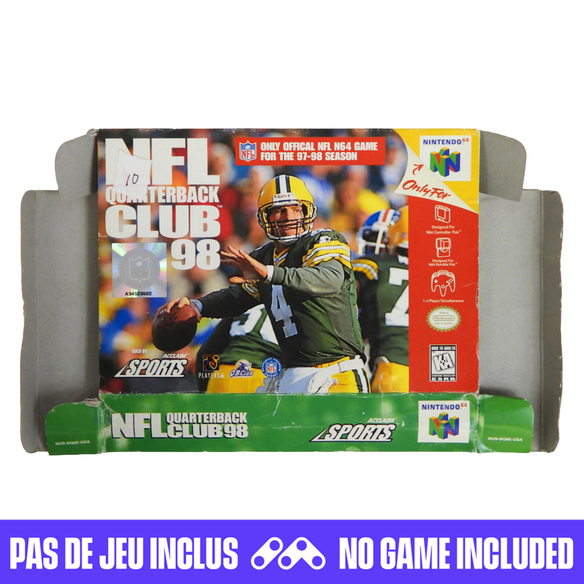 NFL Quarterback Club 98 [Box] (Nintendo 64 / N64)