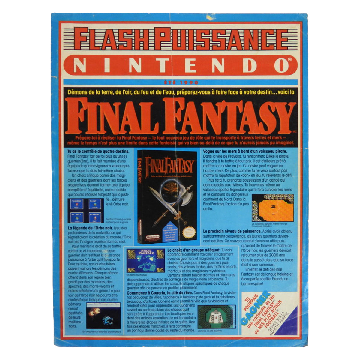 Nintendo Flash Puissance [French Version] [Été 1990] [Nintendo Power Flash] (Magazines)