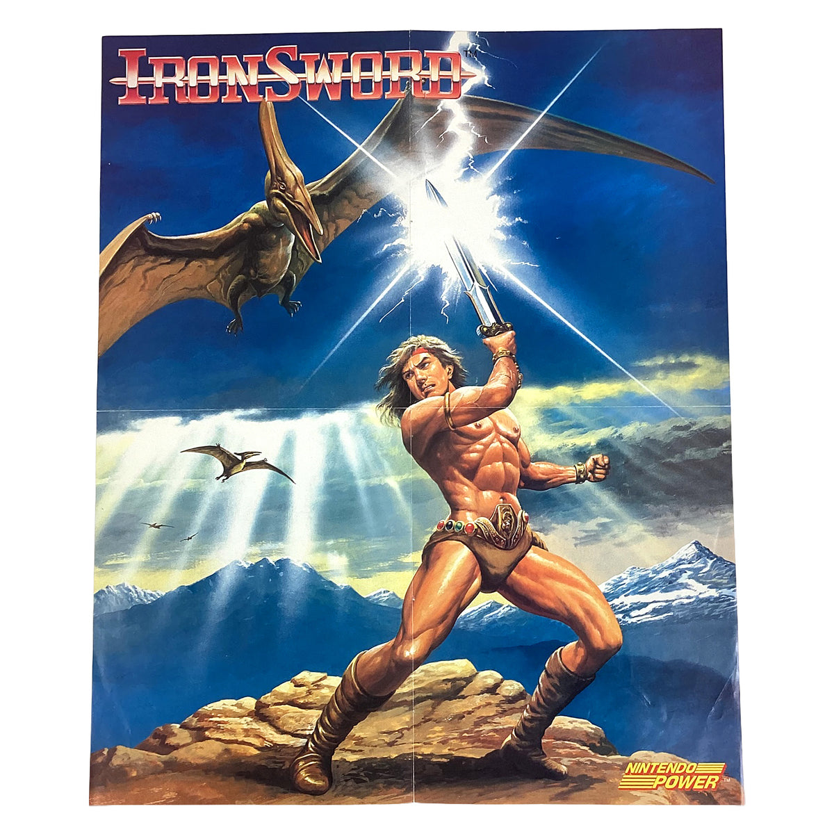 Iron Sword Wizards and Warriors II [Nintendo Power] [Poster] (Nintendo / NES)