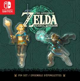 Ensemble Épinglettes The Legend of Zelda: Tears of the Kingdom [Gamestop Pre-Order Edition]