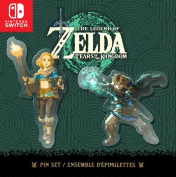 Ensemble d'épinglettes The Legend of Zelda: Tears of the Kingdom [Gamestop Pre-Order Edition]