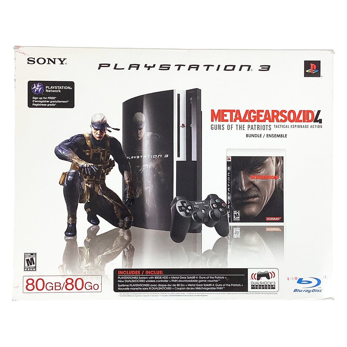 PlayStation 3 System [PS2 Backward Compatible] [Metal Gear Solid 4 Bundle] 80 GB (PS3)