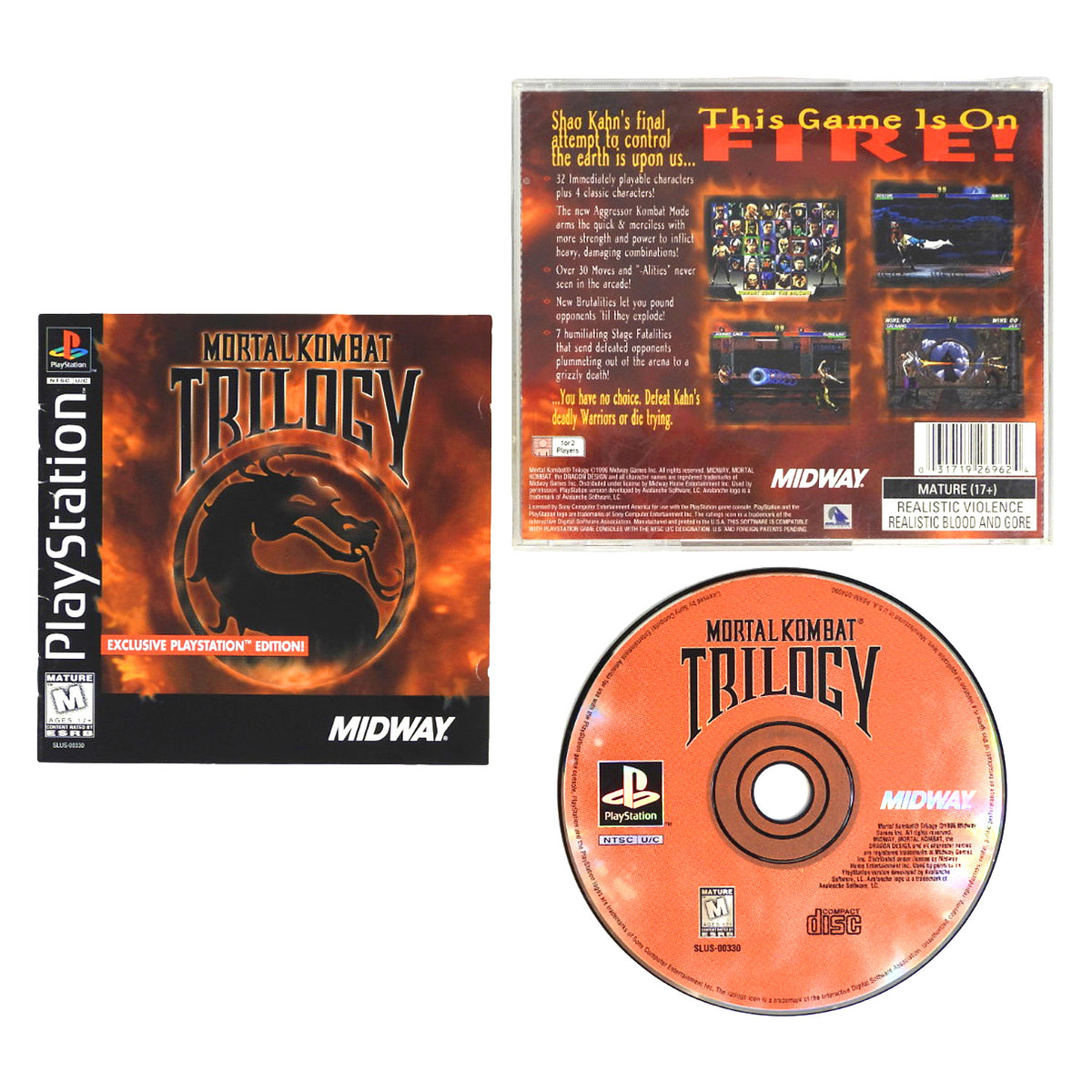 Mortal Kombat Trilogy (PlayStation / PS1)