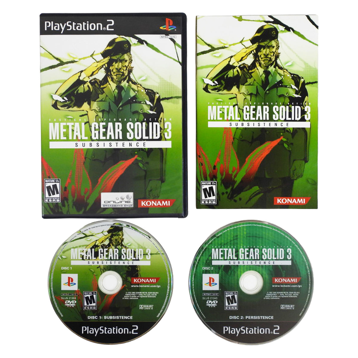 Metal Gear Solid 3: Subsistence (PlayStation 2 / PS2)