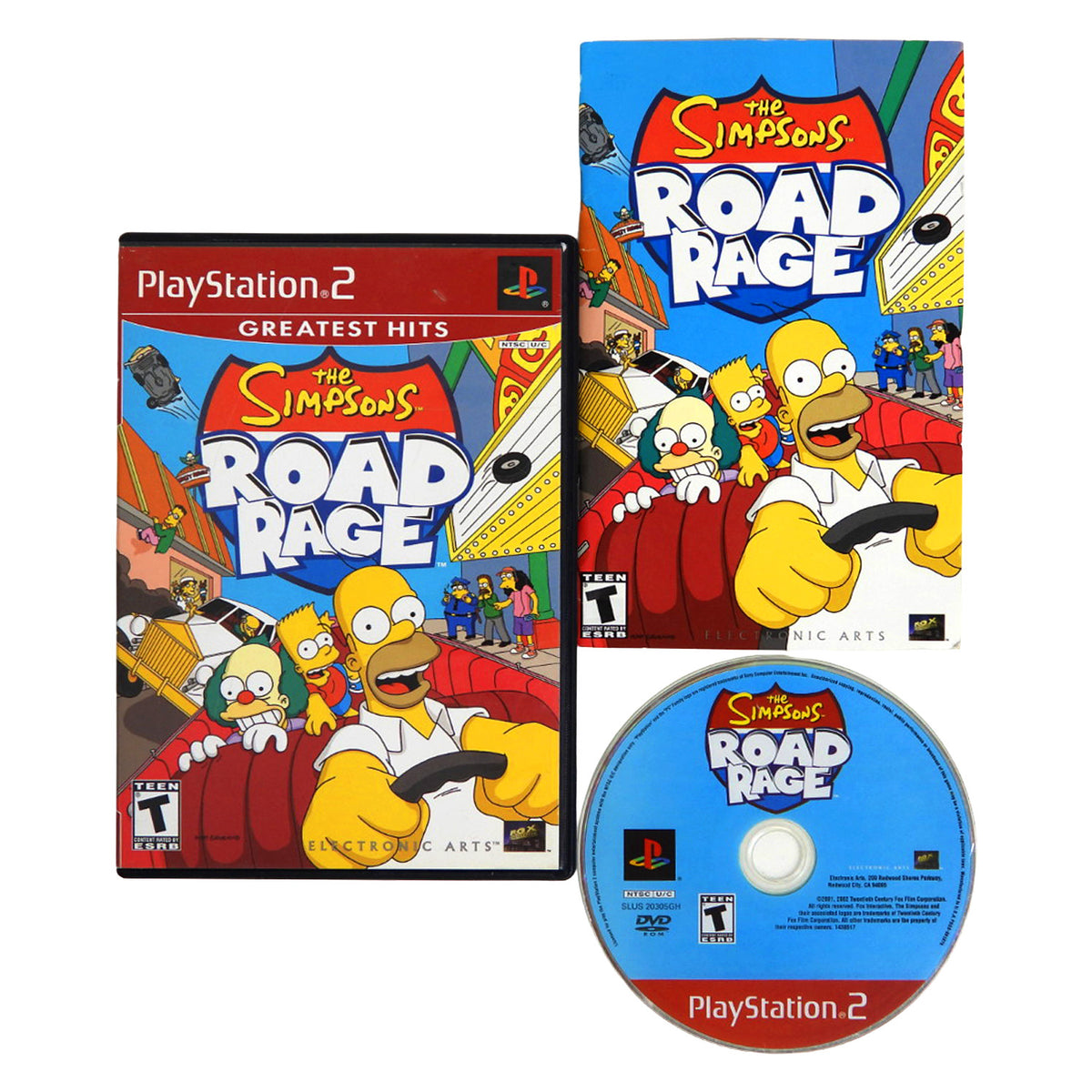 The Simpsons Road Rage [Greatest Hits] (PlayStation 2 / PS2)