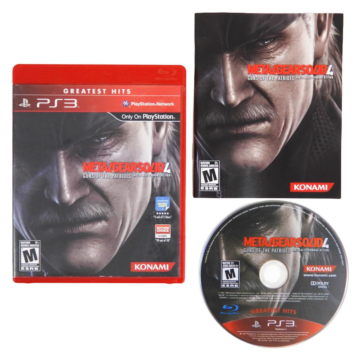 Metal Gear Solid 4 Guns of the Patriots [Greatest Hits] (PlayStation 3 / PS3)