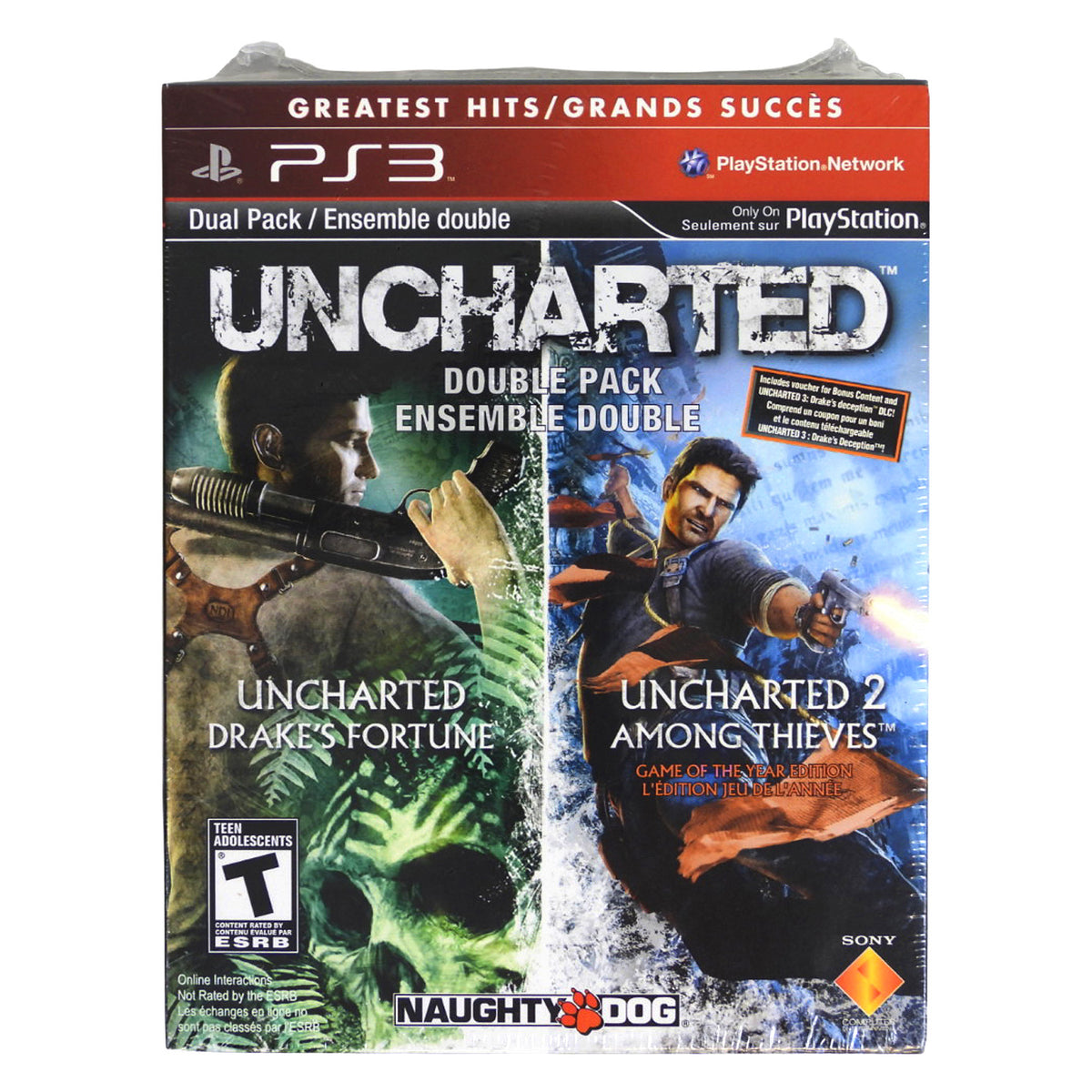 Uncharted & Uncharted 2 Dual Pack [Greatest Hits] (PlayStation 3 / PS3)