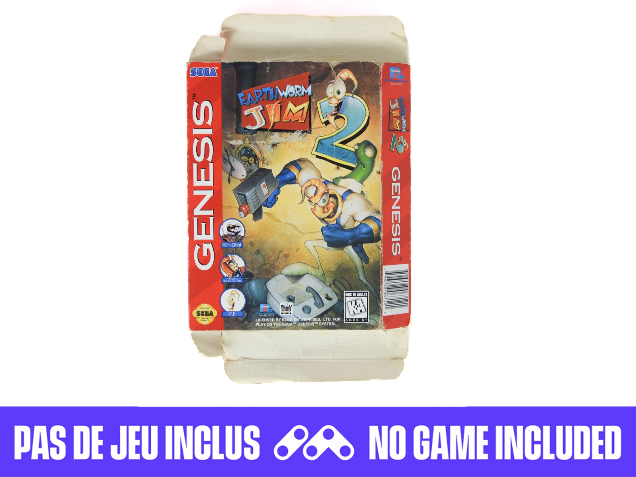 Earthworm Jim 2 [Cardboard Box] [Box] (Sega Genesis) – RetroMTL