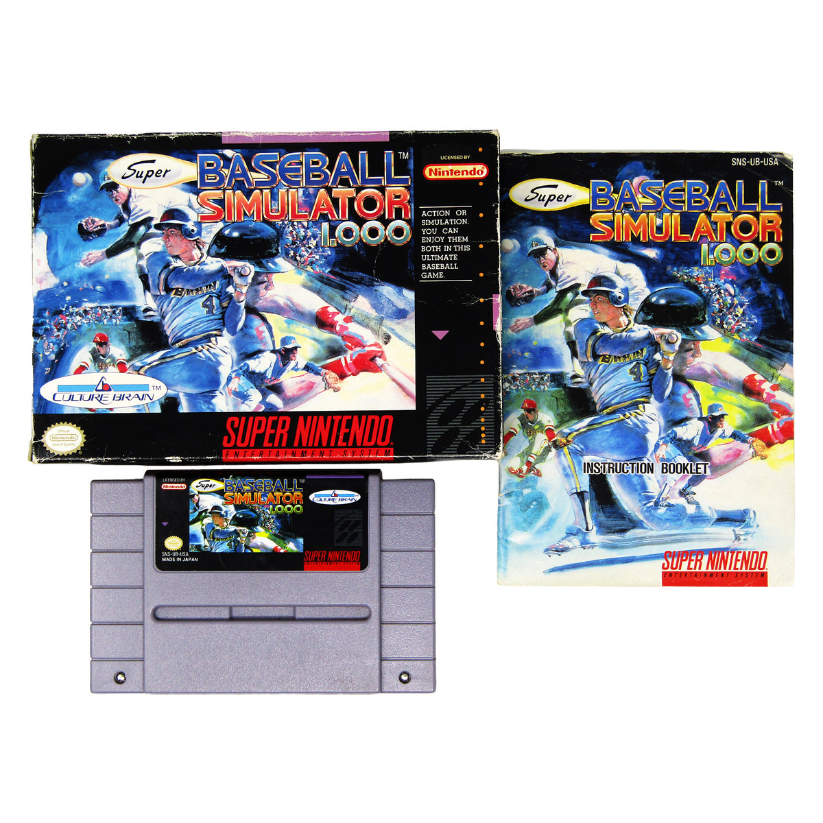 Super Baseball Simulator 1.000 (Super Nintendo / SNES)