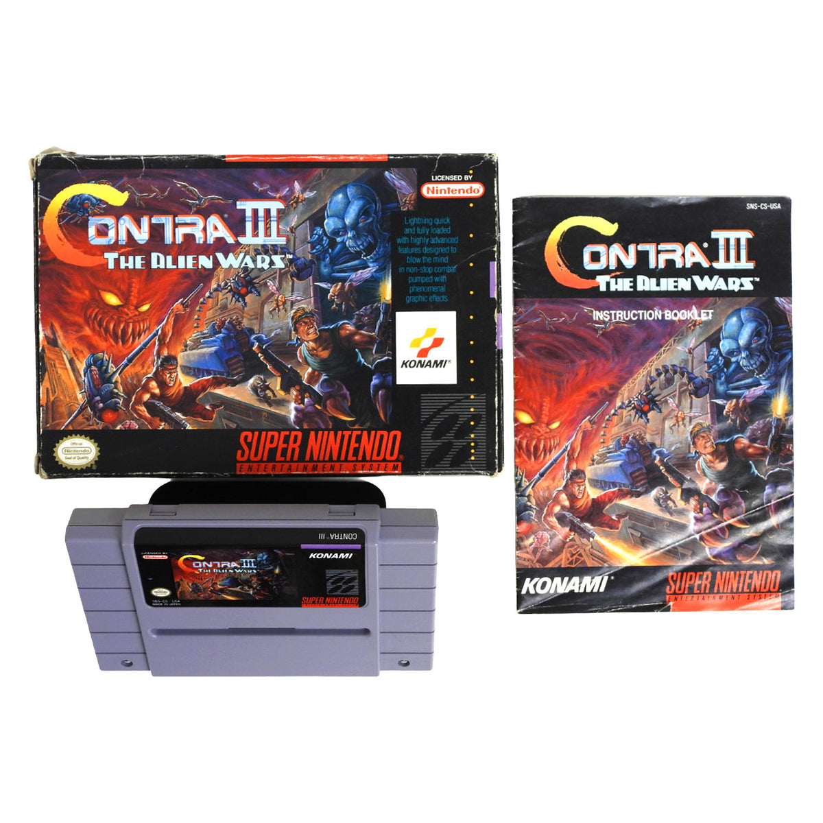 Contra III 3 The Alien Wars (Super Nintendo / SNES)