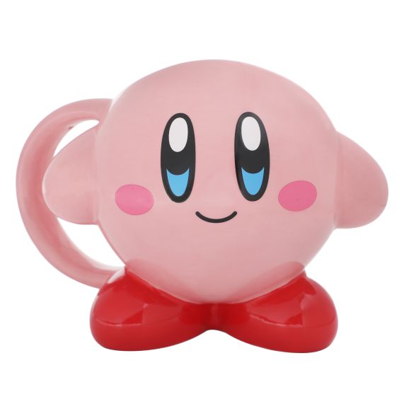 Kirby Sculpted Ceramic Mug