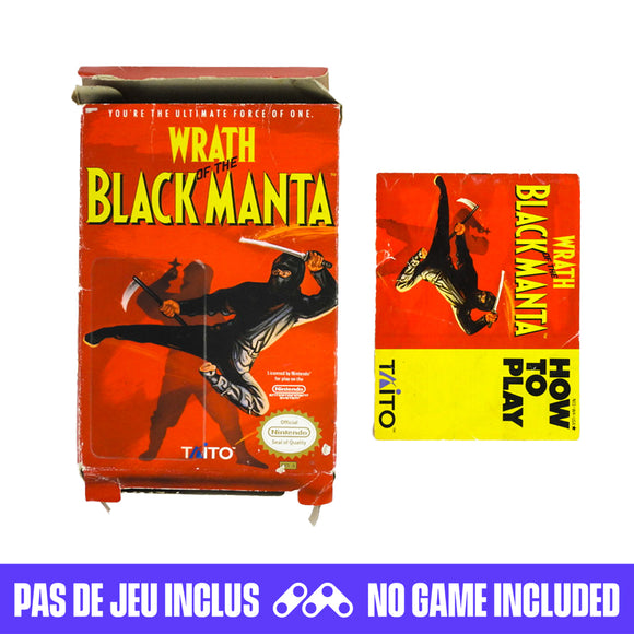 Wrath of the Black Manta [Box] (Nintendo / NES)