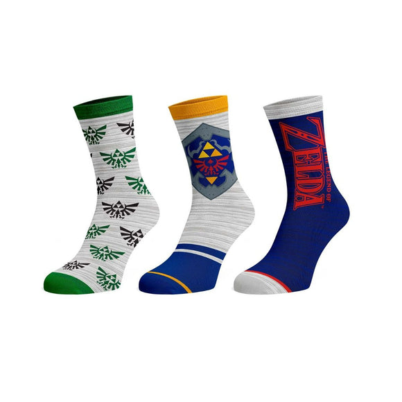 3-Pack Zelda Athletic Socks