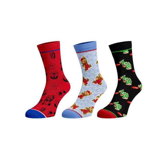 3-Pack Super Mario Socks