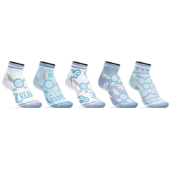 Womens 5-Pack Navi Zelda Ankle Socks