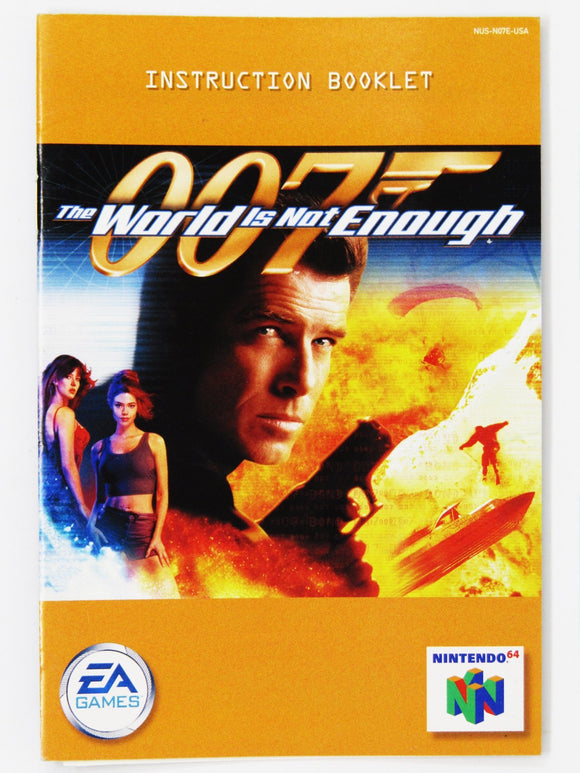 007 World Is Not Enough [Manual] (Nintendo 64 / N64) - RetroMTL