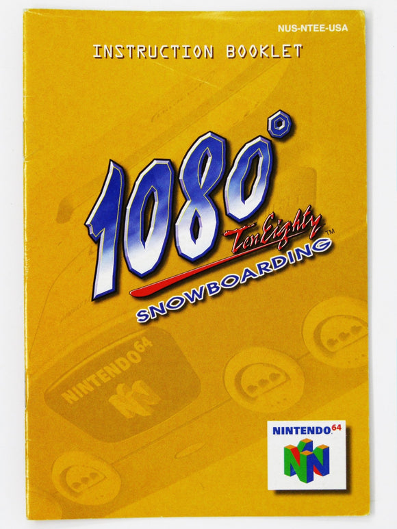 1080 Snowboarding [Manual] (Nintendo 64 / N64) - RetroMTL