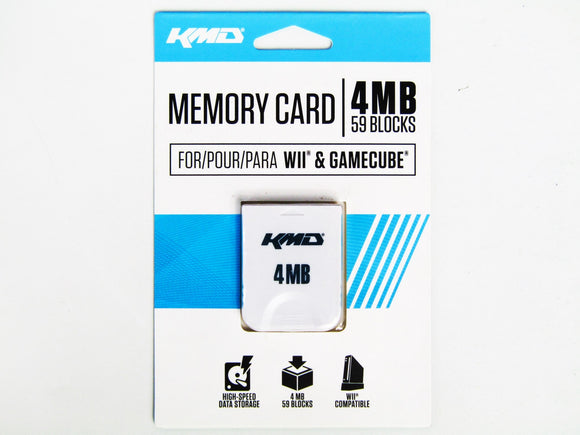 4 MB (59 Blocks) Memory Card [KMD] (Nintendo Wii / Gamecube) - RetroMTL