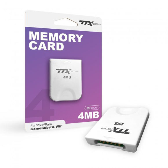 4 MB 59 Blocks Memory Card [TTX] (Nintendo Wii / Gamecube) - RetroMTL