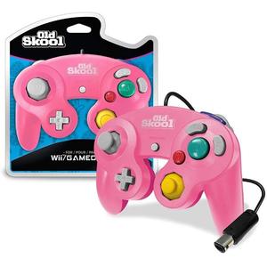 Pink & Red Wired GameCube Controller [Old Skool] (Nintendo Wii / Gamecube)