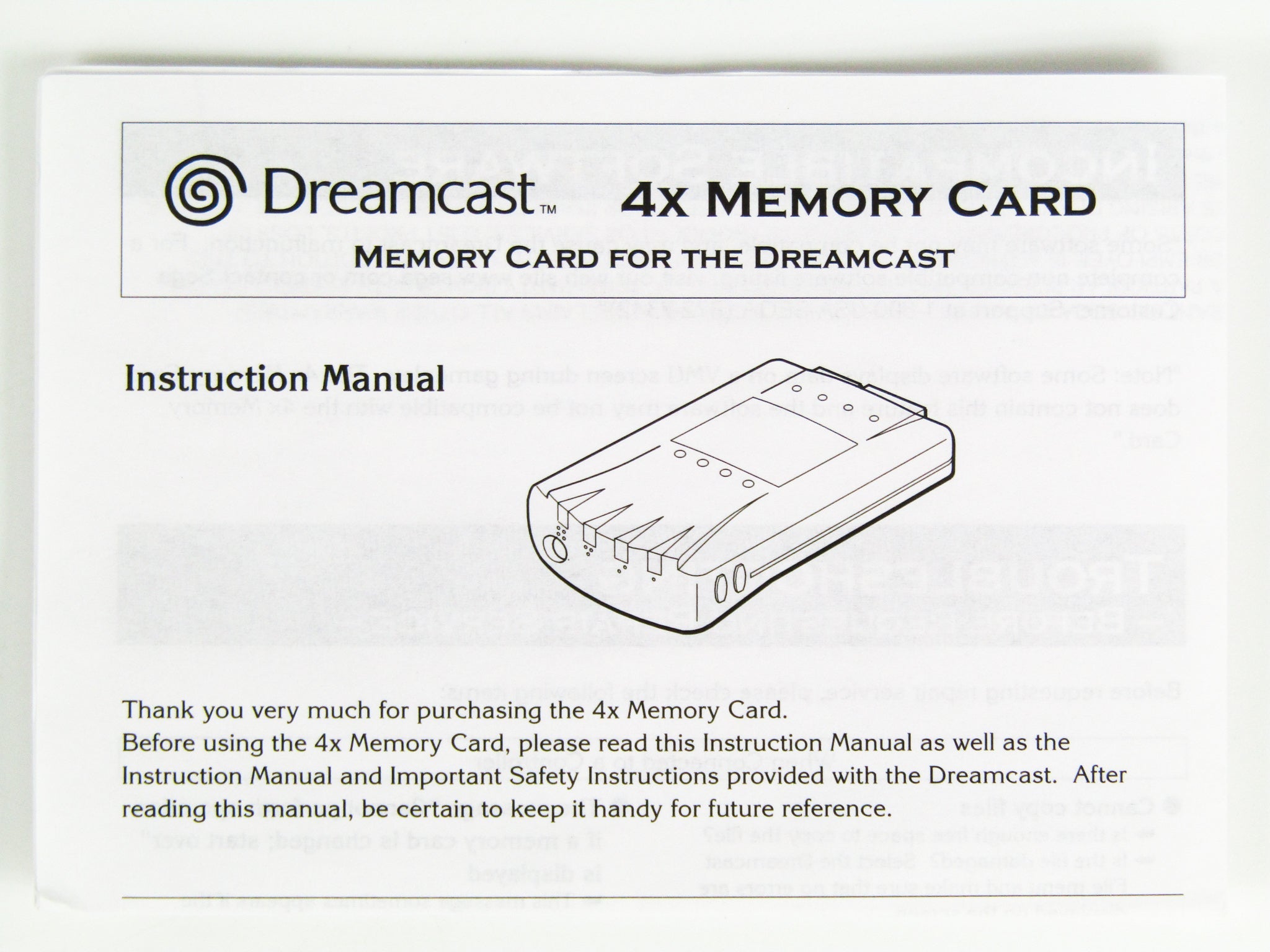 4x Memory Card (Sega Dreamcast) - RetroMTL
