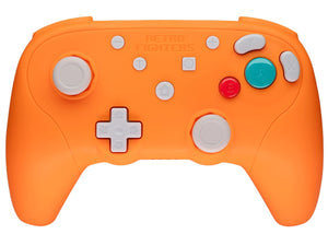 Orange BattlerGC Next-Gen Wireless Gamepad [Retro Fighters] (Gamecube/Switch/Wii/Wii U)