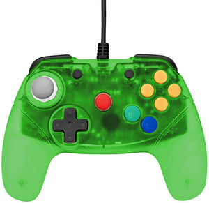 Green Brawler 64 Gamepad Next Gen N64 Controller [Retro Fighters] (Nintendo 64 / N64)