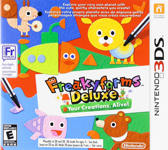 Freakyforms Deluxe Your Creations Alive (Nintendo 3DS) – RetroMTL