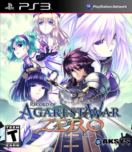 Record of Agarest War Zero (Playstation 3 / PS3)